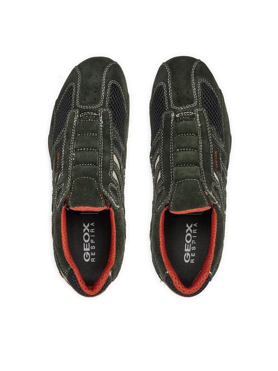 Geox Geox Półbuty U Snake L U4207L 02214 C1300 Zielony