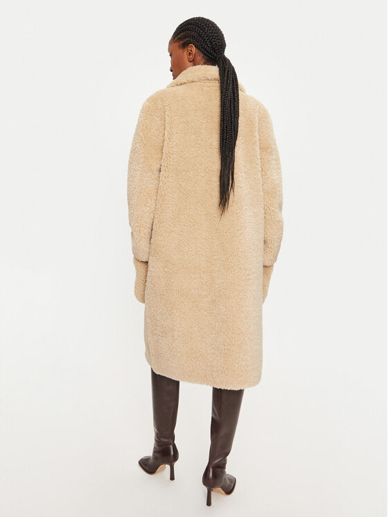 Rinascimento Rinascimento Cappotto in shearling CFC0118317003 Beige Regular Fit