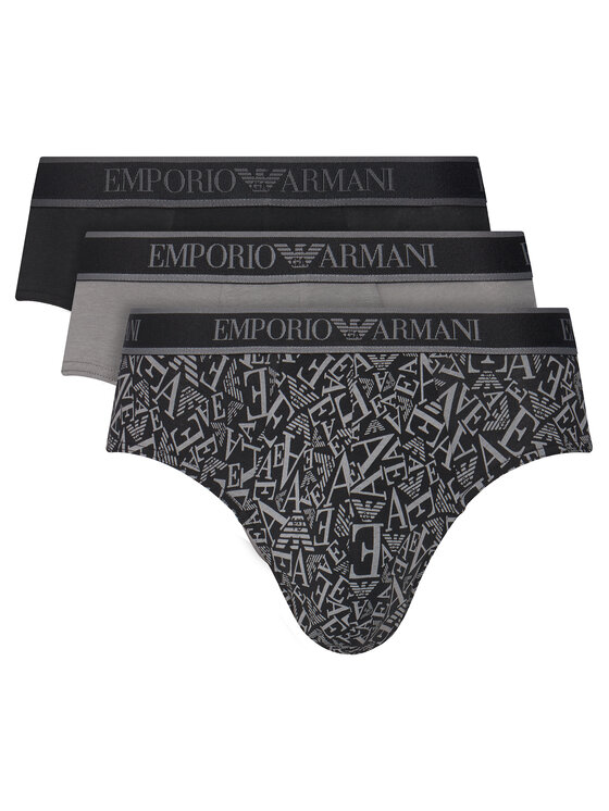 Emporio Armani Underwear Emporio Armani Underwear Set od 3 para muških slip gaća EM000369 AF10779 MC198 Siva