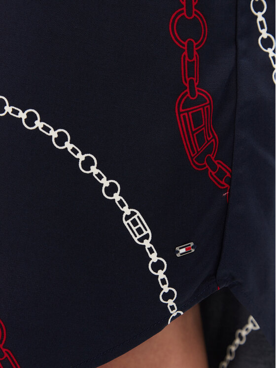 Tommy Hilfiger Tommy Hilfiger Sukienka koszulowa WW0WW44665 Granatowy Regular Fit