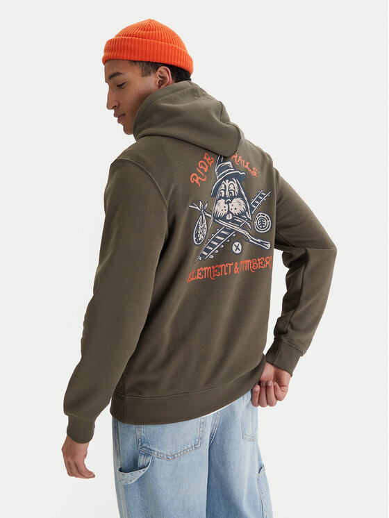 Element Element Džemperis Timber Hobos Po ELYSF00314 Chaki Regular Fit