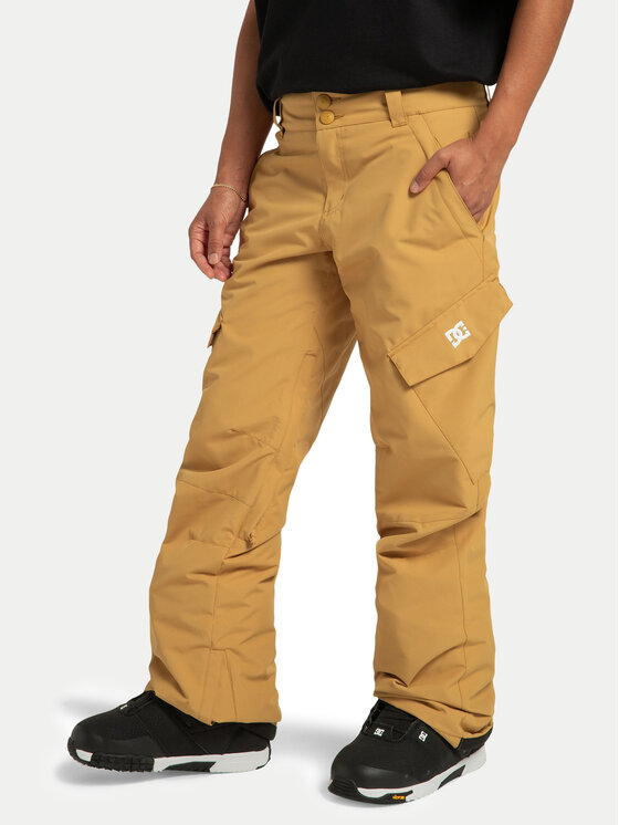 DC Shoes Pantaloni pentru snowboard Nonchalant ADJTP03023 Galben Regular Fit