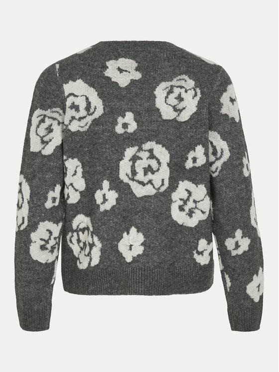 Vila Vila Pullover Siya 14099841 Grau Regular Fit