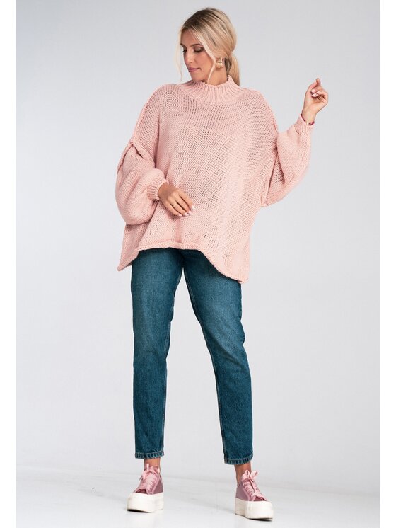 FIGL FIGL Svetr M1238 Růžová Regular Fit