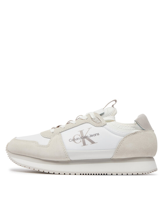 Calvin Klein Jeans Calvin Klein Jeans Tenisice Runner Sock Lace Up YM0YM00553 Bijela