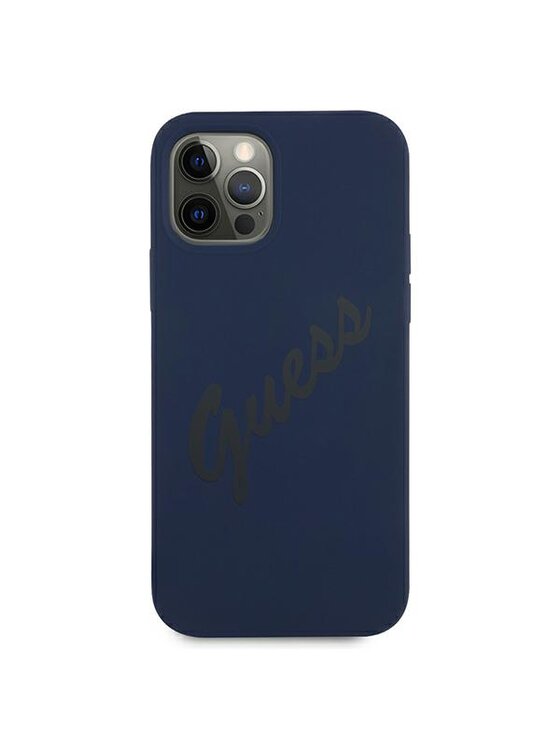 Guess Guess Etui na telefon iPhone 12 Pro Max Niebieski