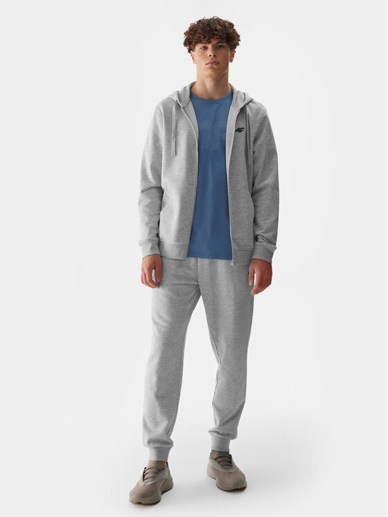 4F 4F Μπλούζα 4FWSS24TSWSM0951 Γκρι Regular Fit