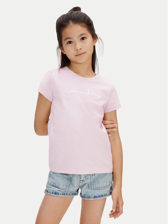Calvin Klein Jeans Tricou LVCKSJA17G Roz Regular Fit