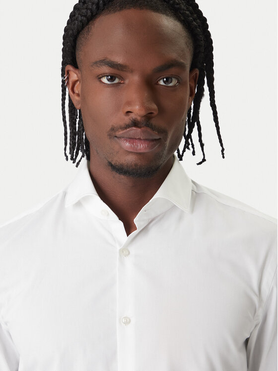 HUGO HUGO Marškiniai C-Jason 50293691 Balta Slim Fit