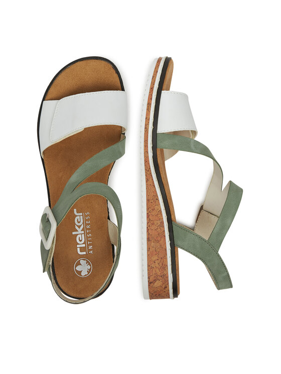 Rieker Rieker Sandalen V3660-52 Grün