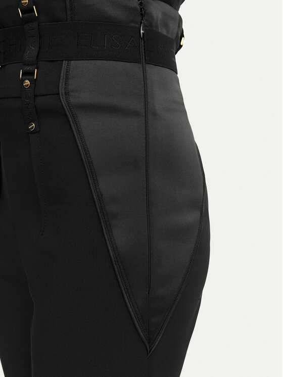 Elisabetta Franchi Elisabetta Franchi Pantaloni di tessuto PA-180-62E2-V450 Nero Slim Fit