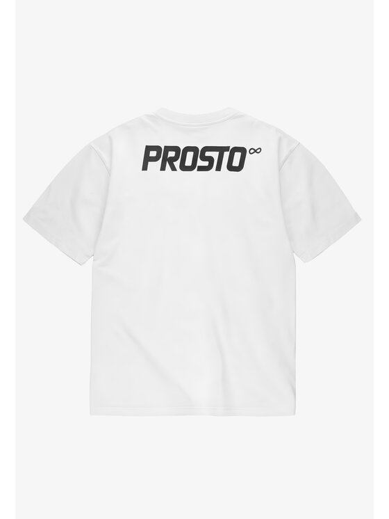 PROSTO. PROSTO. T-Shirt Big Log Infinity KL261MTEE1031 Biały Oversize