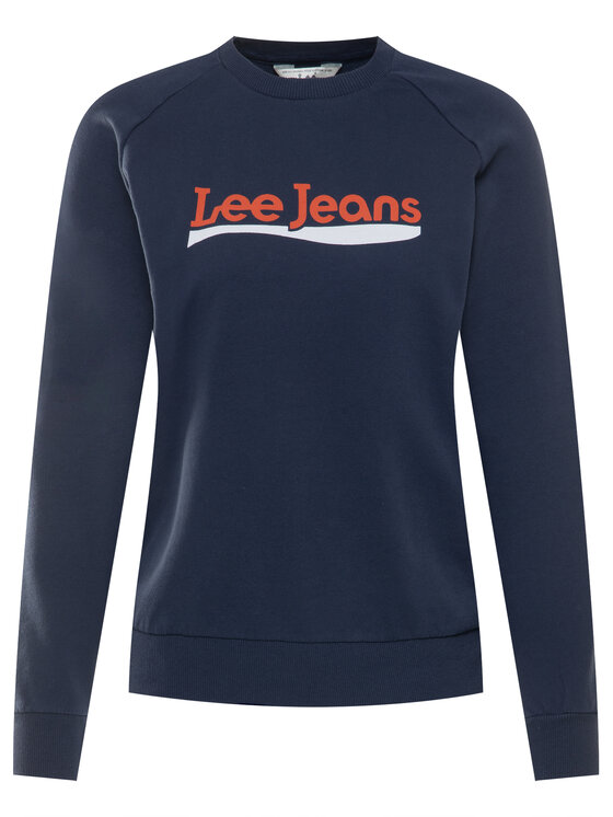 Lee Lee Felpa Crew L53KBRNM 112112380 Blu scuro Regular Fit