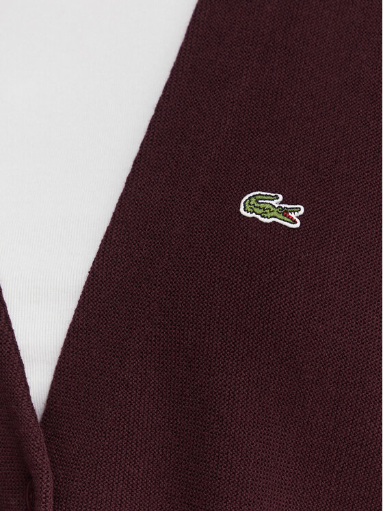 Lacoste Lacoste Кардиган AF4143 Бордовий Regular Fit