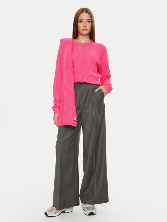 American Vintage American Vintage Cardigan Damsville DAM19EH24 Rosa Loose Fit