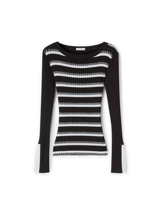 Motivi Motivi Sweter M353W003496N0Z3 Czarny Slim Fit