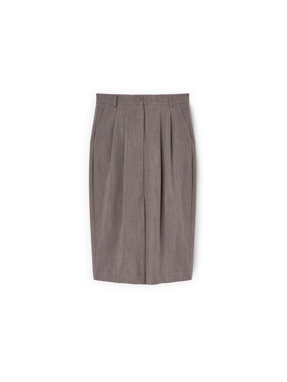 Motivi Motivi Spódnica midi 1065Q001246N0S3 Szary Baggy Fit