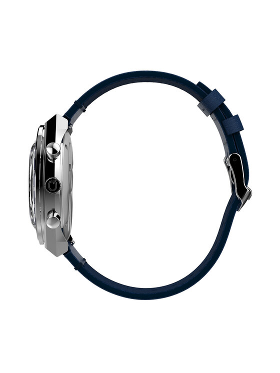 Timex Timex Ročna ura Q Diver Inspired Chronograph TW2Y36100 Mornarsko modra
