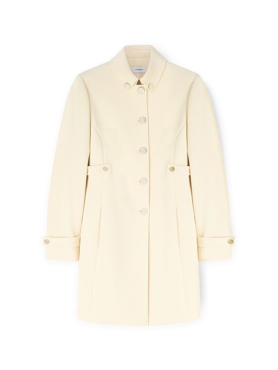 Motivi Motivi Cappotto invernale 0003Q000625N002 Crema Regular Fit