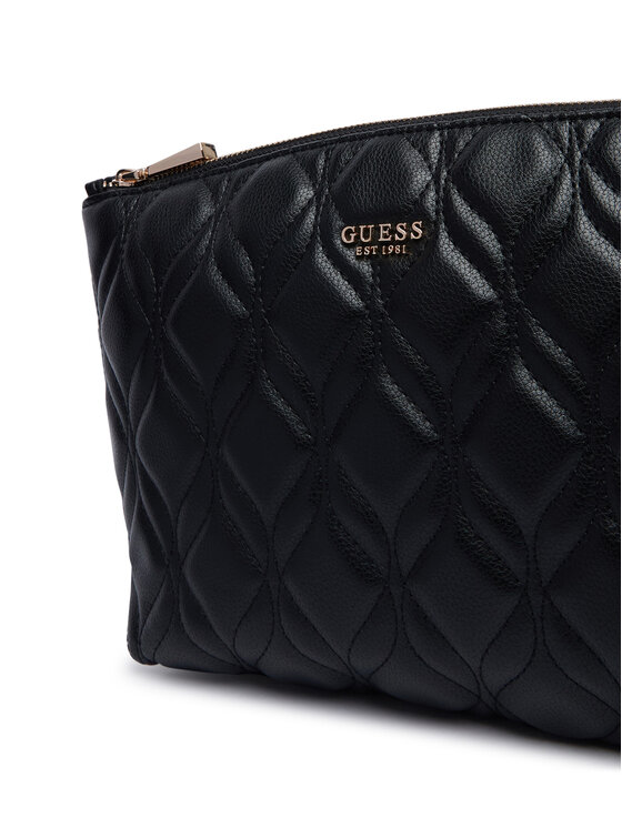 Guess Guess Geantă pentru cosmetice Maxine Travel TWQN97 33965 Negru