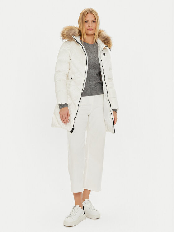 Blauer Blauer Zimska jakna 24WBLDK03052 Bijela Regular Fit