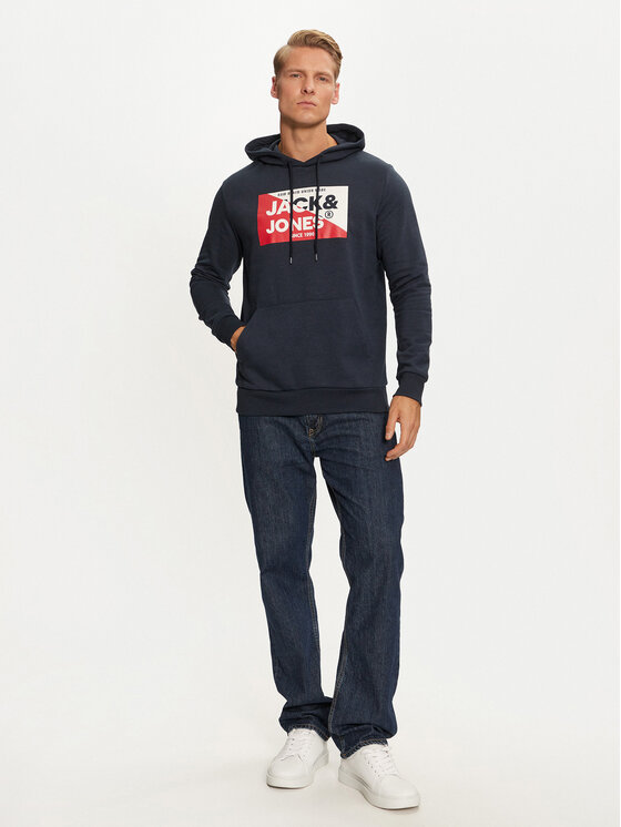 Jack & Jones Jack & Jones Bluza Nolan 12256849 Granatowy Standard Fit