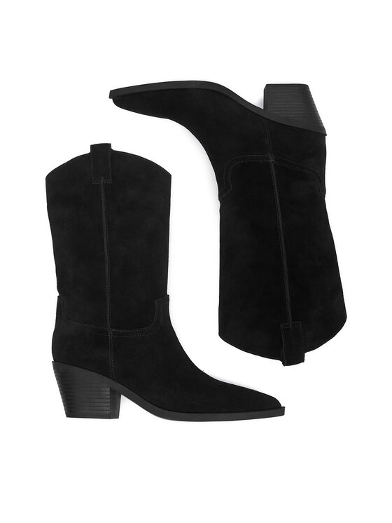 Badura Badura Cizme și botine cowboy C-KIANG-TS6359-01 Negru