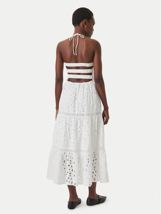 Iconique Iconique Sommerkleid Sirya IC26-007 Weiß Regular Fit