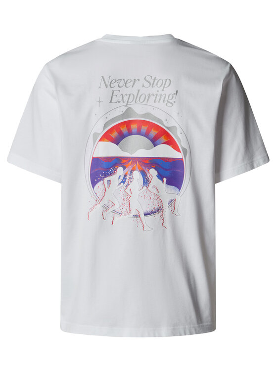The North Face The North Face T-Shirt Unisex SS Never Stop NF0A8C3A Λευκό Relaxed Fit