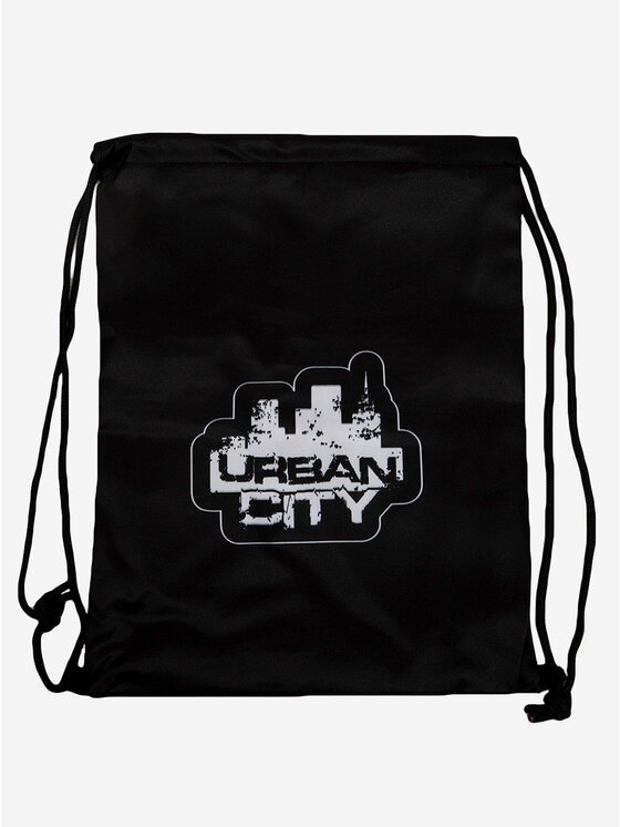 Worek, rozmiar UNI, Czarny, Worek siłownia do szkoły trening Logo Gym Sack Black uni