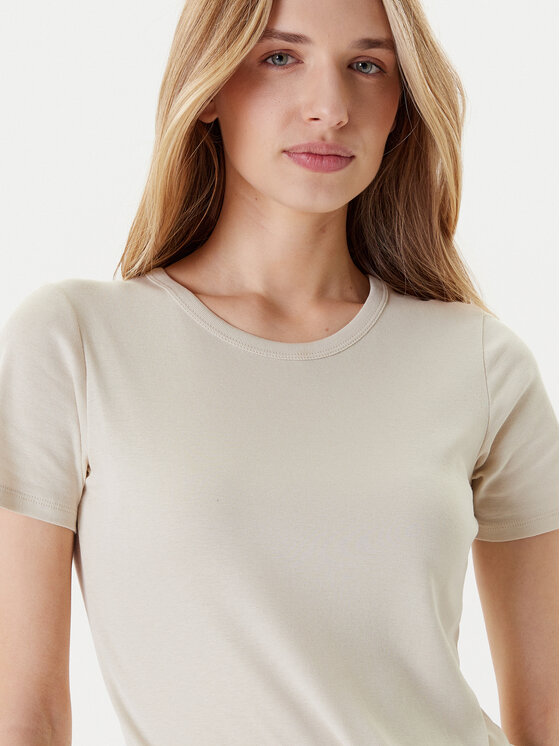 United Colors Of Benetton United Colors Of Benetton T-Shirt 3GA2E16A0 Μπεζ Regular Fit