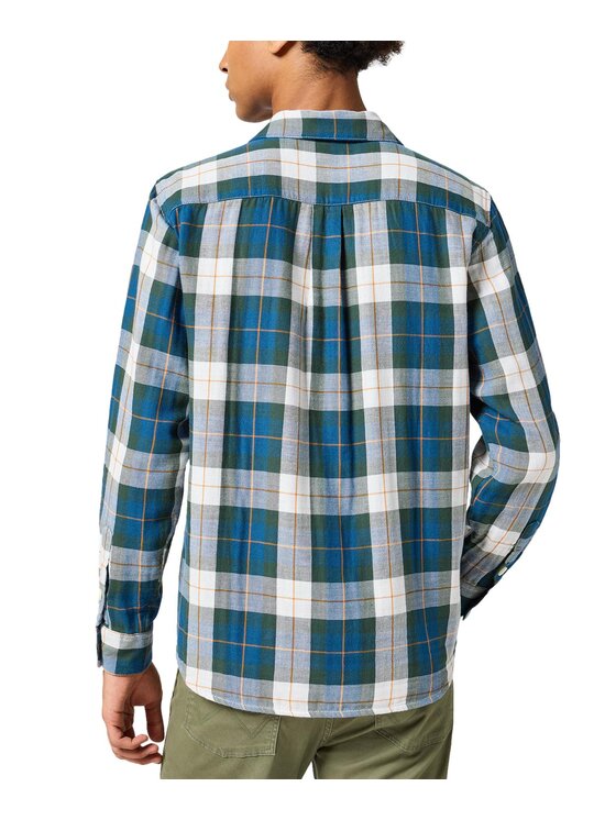 Wrangler Wrangler Koszula 112357974 Zielony Regular Fit
