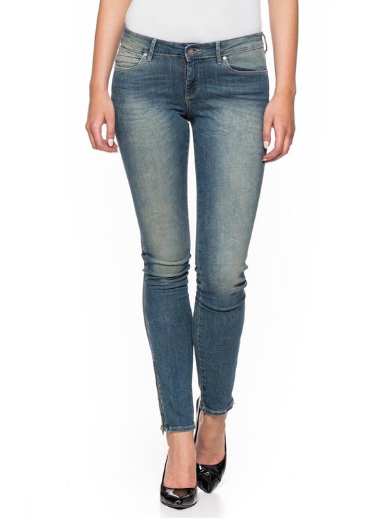 Wrangler Wrangler Jeansy COURTNEY SKINNY Zielony Skinny Fit