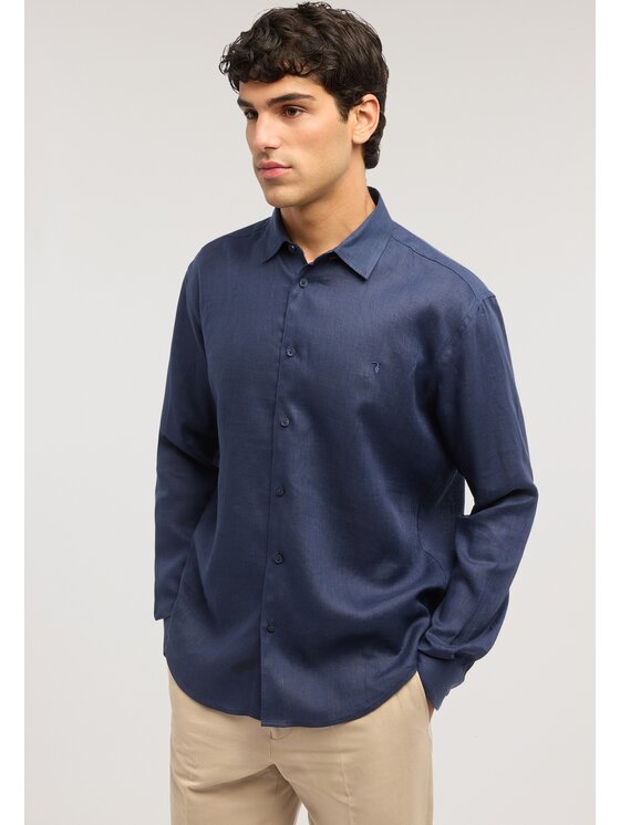 Trussardi Trussardi Camicia 5025N000032N034 Blu Regular Fit