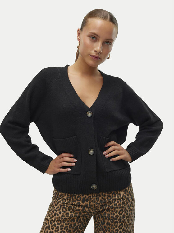 Vero Moda Vero Moda Kardigan Boom 10320457 Černá Loose Fit