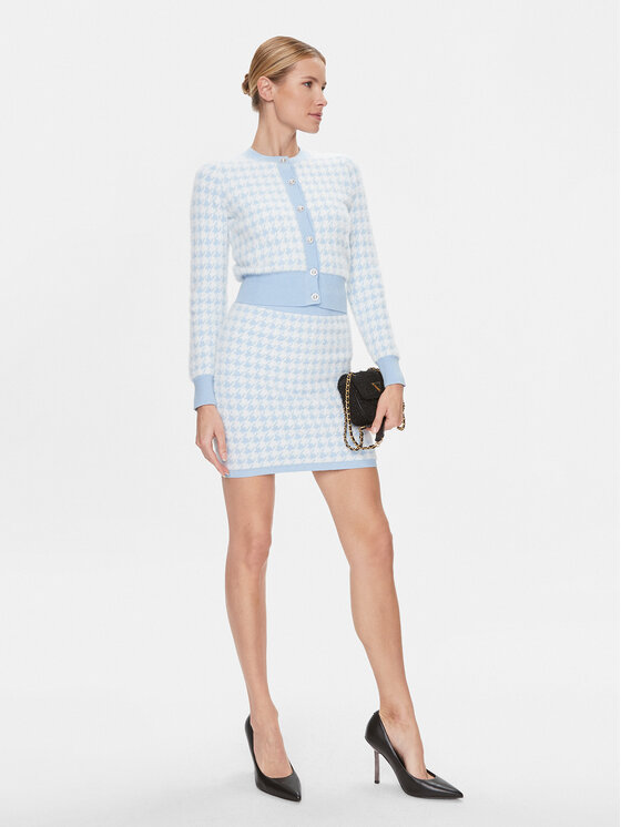 Guess Guess Mini sijonas W4RD65 Z3DA0 Mėlyna Regular Fit