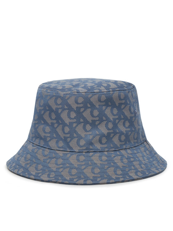 Calvin Klein Calvin Klein Kapelusz Logo Jacquard Bucket Hat LV04K5059G Niebieski
