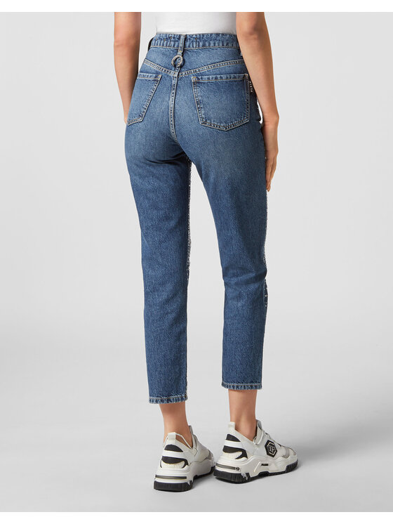 PHILIPP PLEIN PHILIPP PLEIN Jeansy 3375 Niebieski jasny Boyfriend Fit