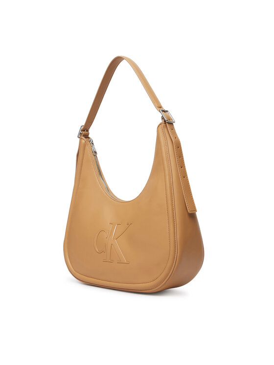 Calvin Klein Calvin Klein Kabelka Bold Ck Crescent LV04F3427G Béžová