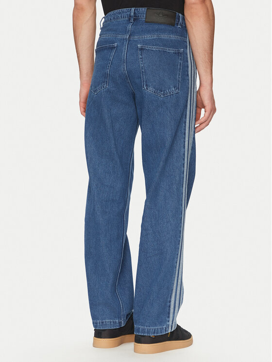 adidas Blugi adicolor Denim Firebird JC6234 Albastru Straight Fit