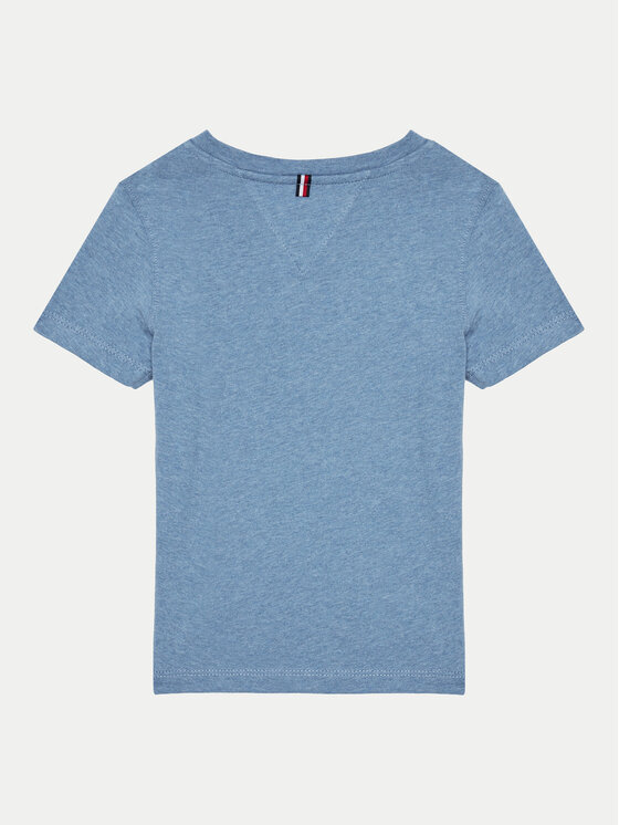 Tommy Hilfiger Tommy Hilfiger T-Shirt KB0KB04142 S Błękitny Regular Fit