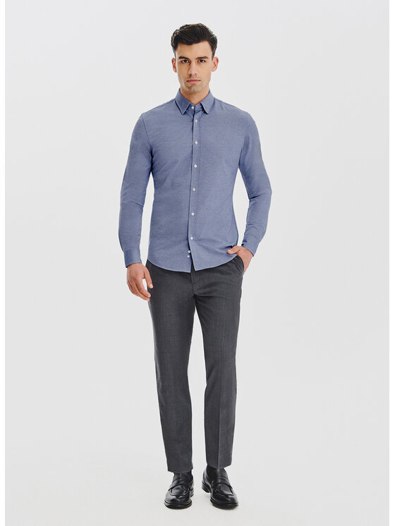 Pako Lorente Pako Lorente Koszula P25WF-1X-010 Niebieski Slim Fit