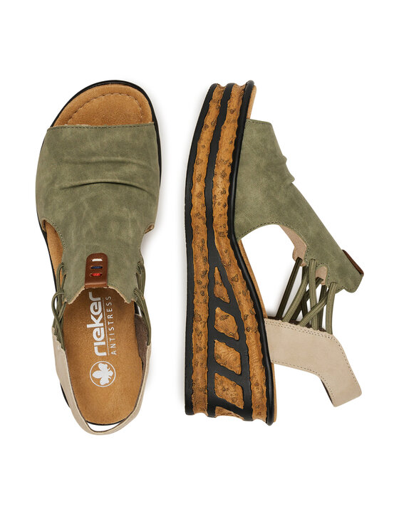 Rieker Rieker Sandali 68175-52 Zelena
