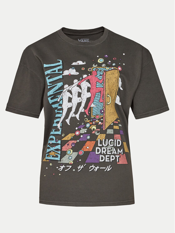 Vans Vans T-shirt Vivid Dreams Oversized VN000H08 Crna Regular Fit