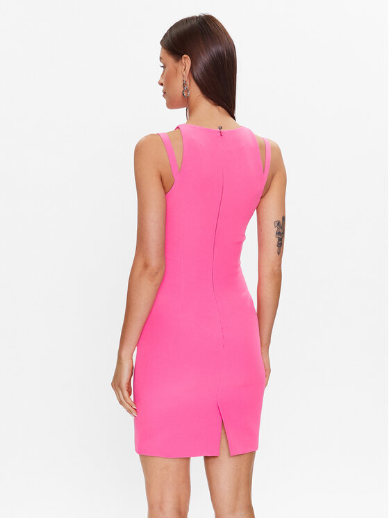 Chiara Ferragni Chiara Ferragni Ljetna haljina 74CBO903 Ružičasta Slim Fit