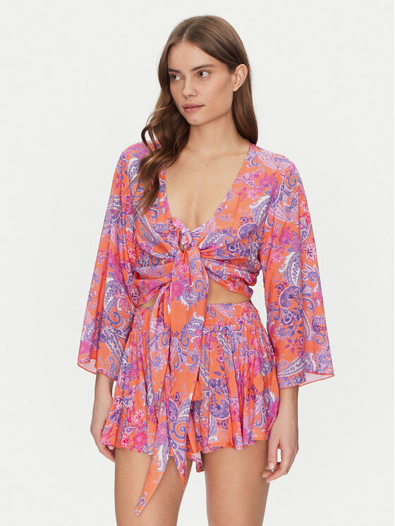 Guess Blúzka E5GH01 WH3X2 Farebná Regular Fit