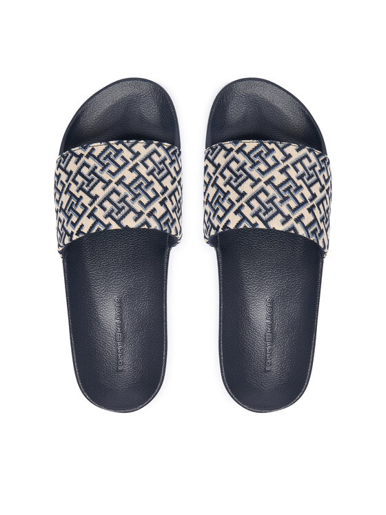 Tommy Hilfiger Tommy Hilfiger Παντόφλες Monogram Pool Slide FW0FW09423 Σκούρο μπλε