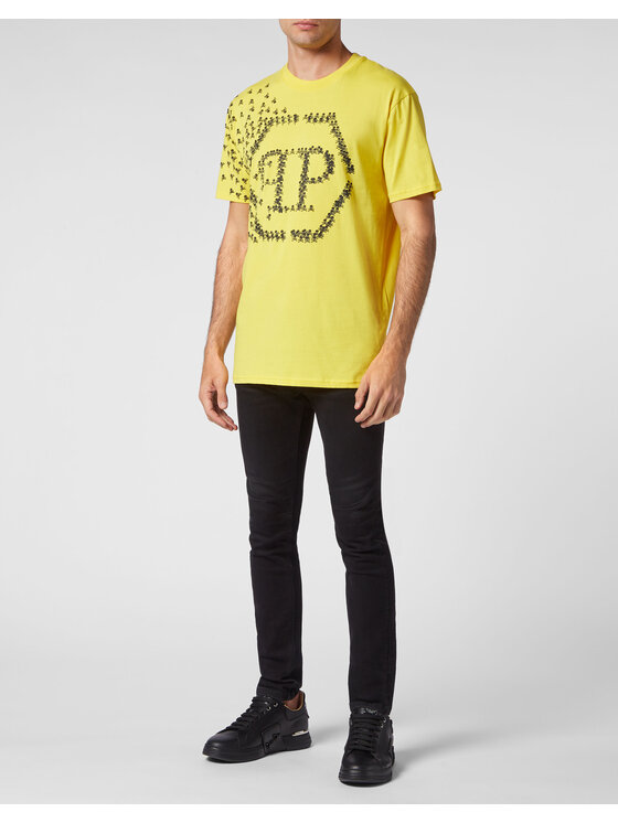 PHILIPP PLEIN PHILIPP PLEIN T-Shirt 171 Žlutá Regular Fit