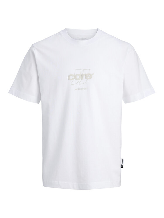 Jack & Jones Jack & Jones Tričko Club 12289868 Biela Relaxed Fit