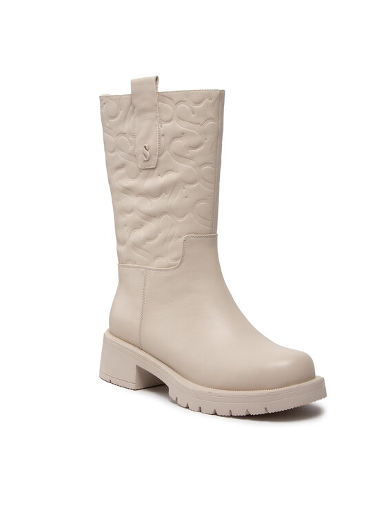 Simple Simple Stiefeletten SL-26-02-000036 Beige